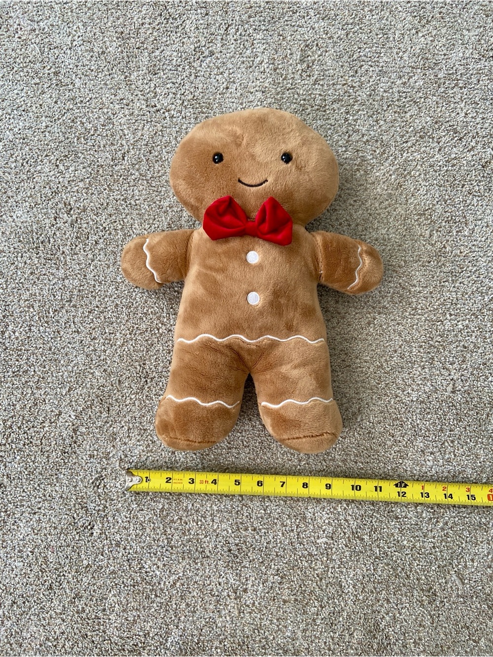 Gingerbread man Pillow Holiday Christmas Decorative Pillow - Picture 3 of 12